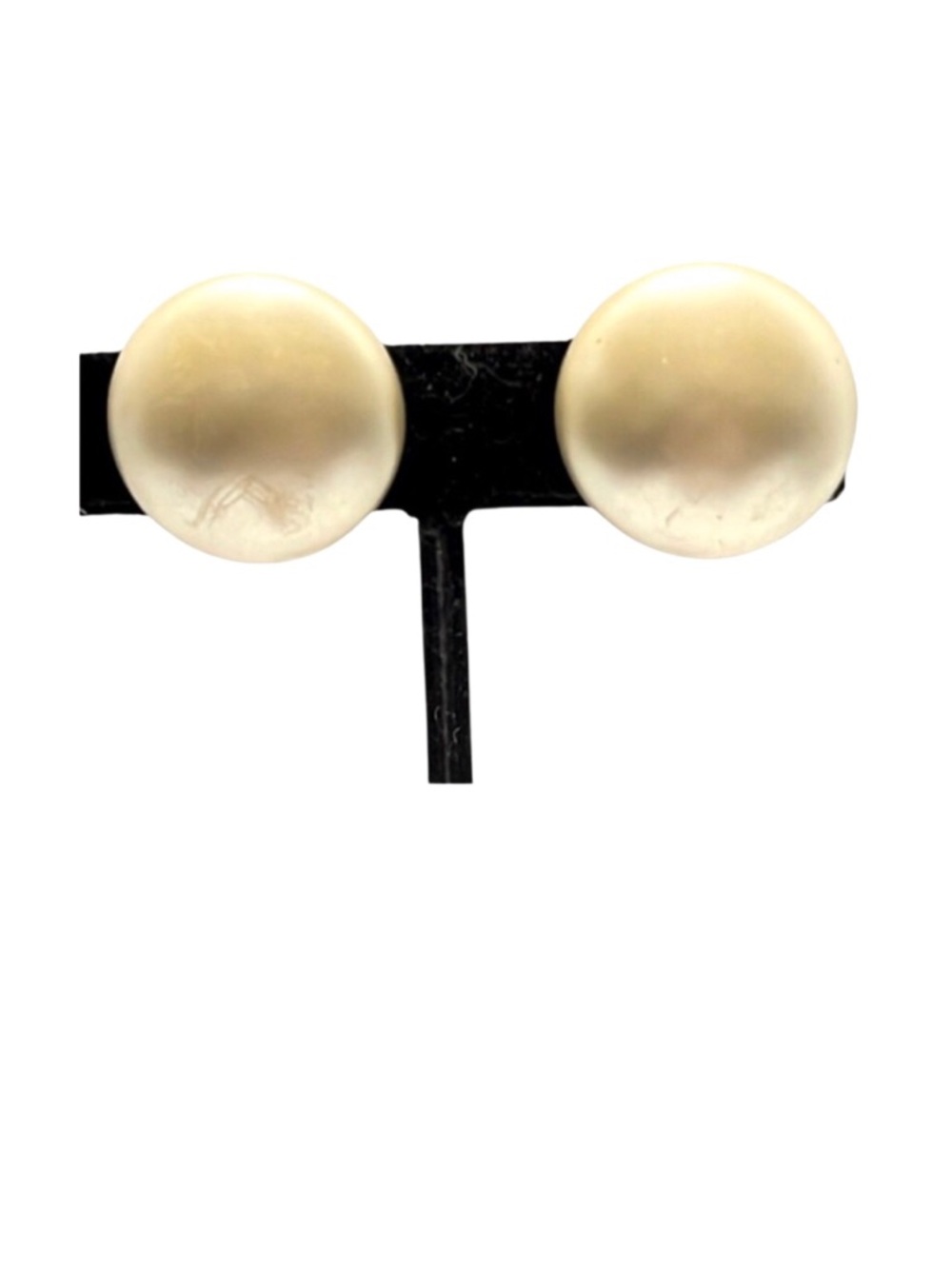Vintage Faux Pearl Clip Earrings